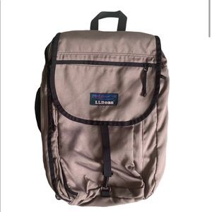 LL Bean Vintage Lightweight Polyester Backpack